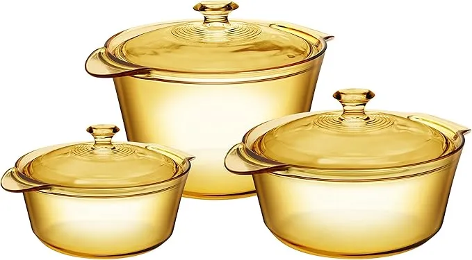 Visions 6-Piece Glass Cookware Set
